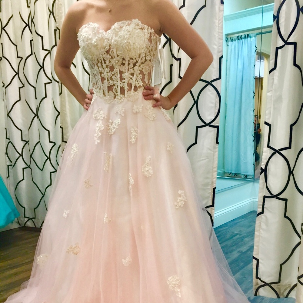 Jovani Pale Pink Prom Dress
